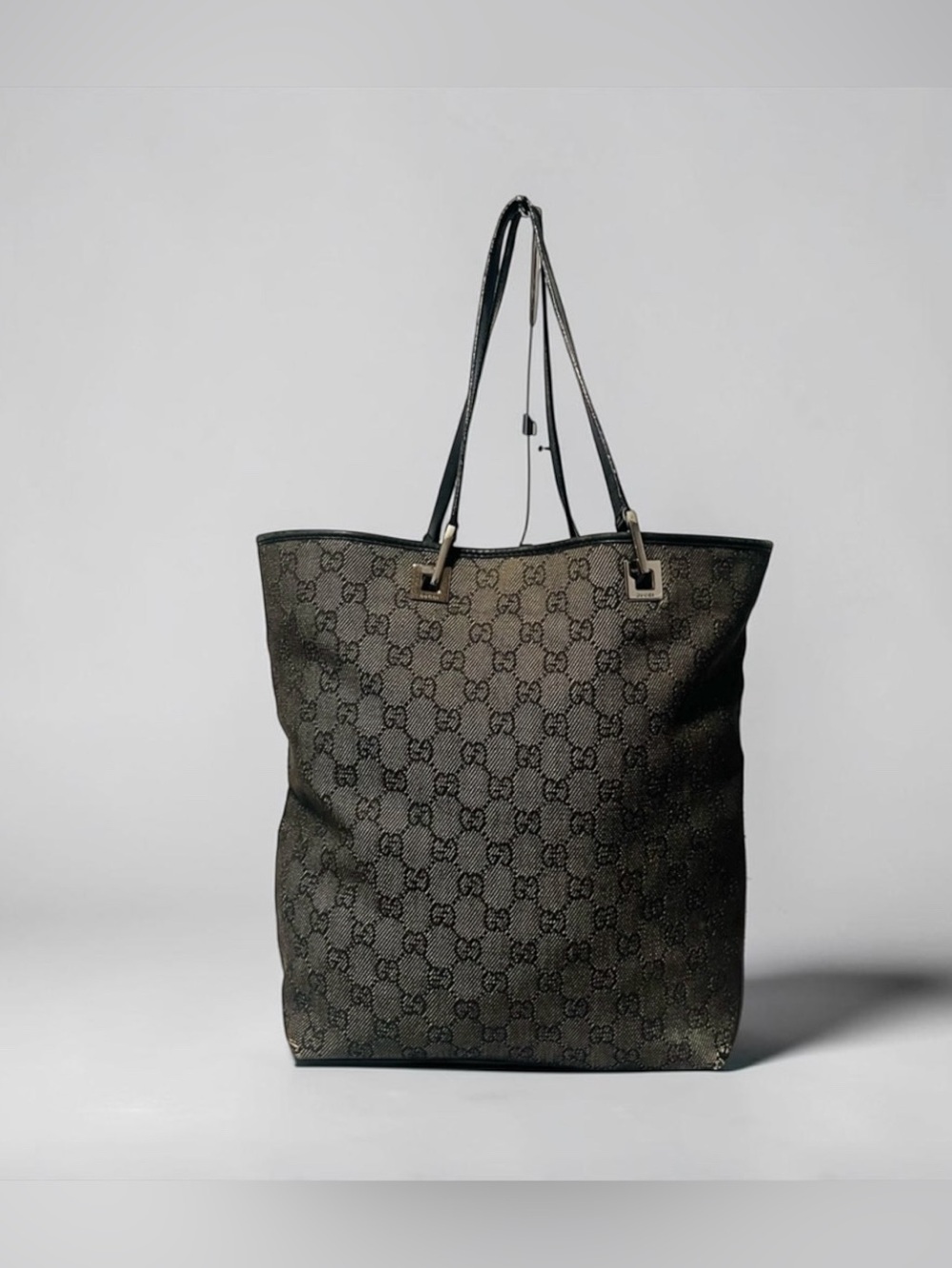 Gucci GG Denim Tote/Shoulder Bag